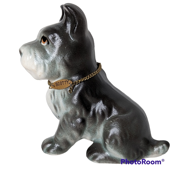 Vintage Tilso Hand Painted Scottie Dog Scottish Terrier Ceramic Made In Japan - Picture 6 of 16